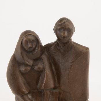 Eric Elfwén, skulptur signerad Mönsterås gjuteri.