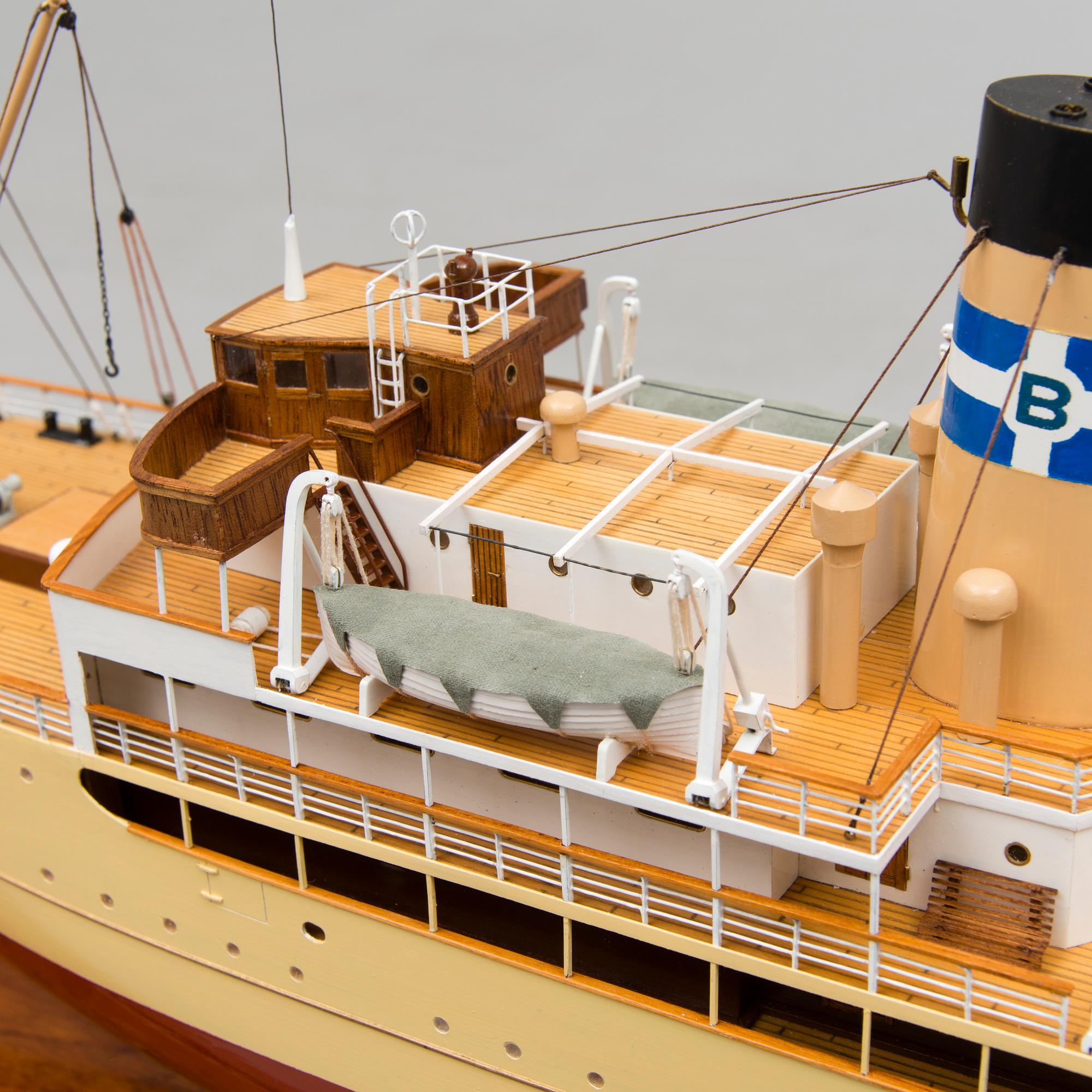 MODELLFARTYG, "Bore II", Åbo. Finland 1900-talets senare hälft.