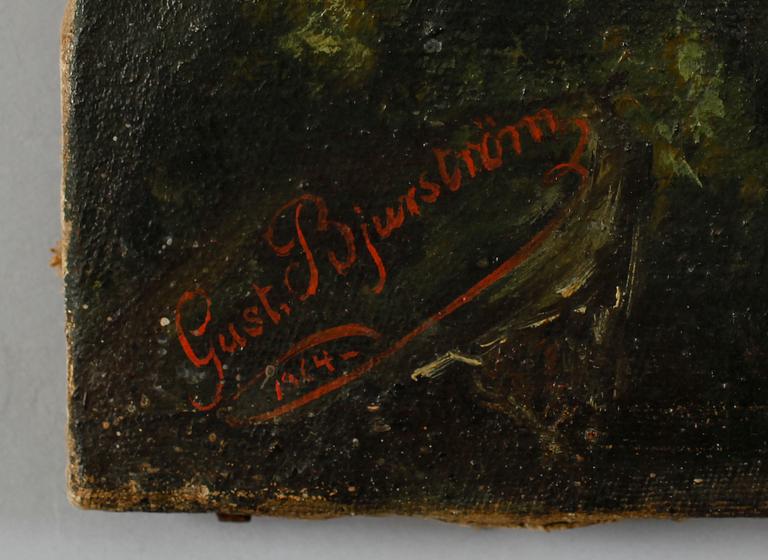 GUSTAF BJURSTRÖM, olja på duk, signerad och daterad 1864.