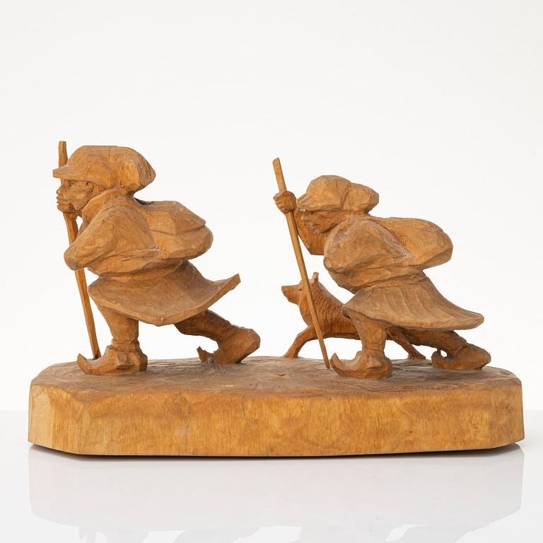 Bengt Jonsson, Wandering Sámi with dog.