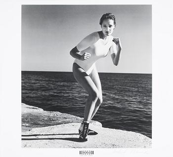 Helmut Newton · HELMUT NEWTON, offsetlitografi. The Wolford portfolio, sign.