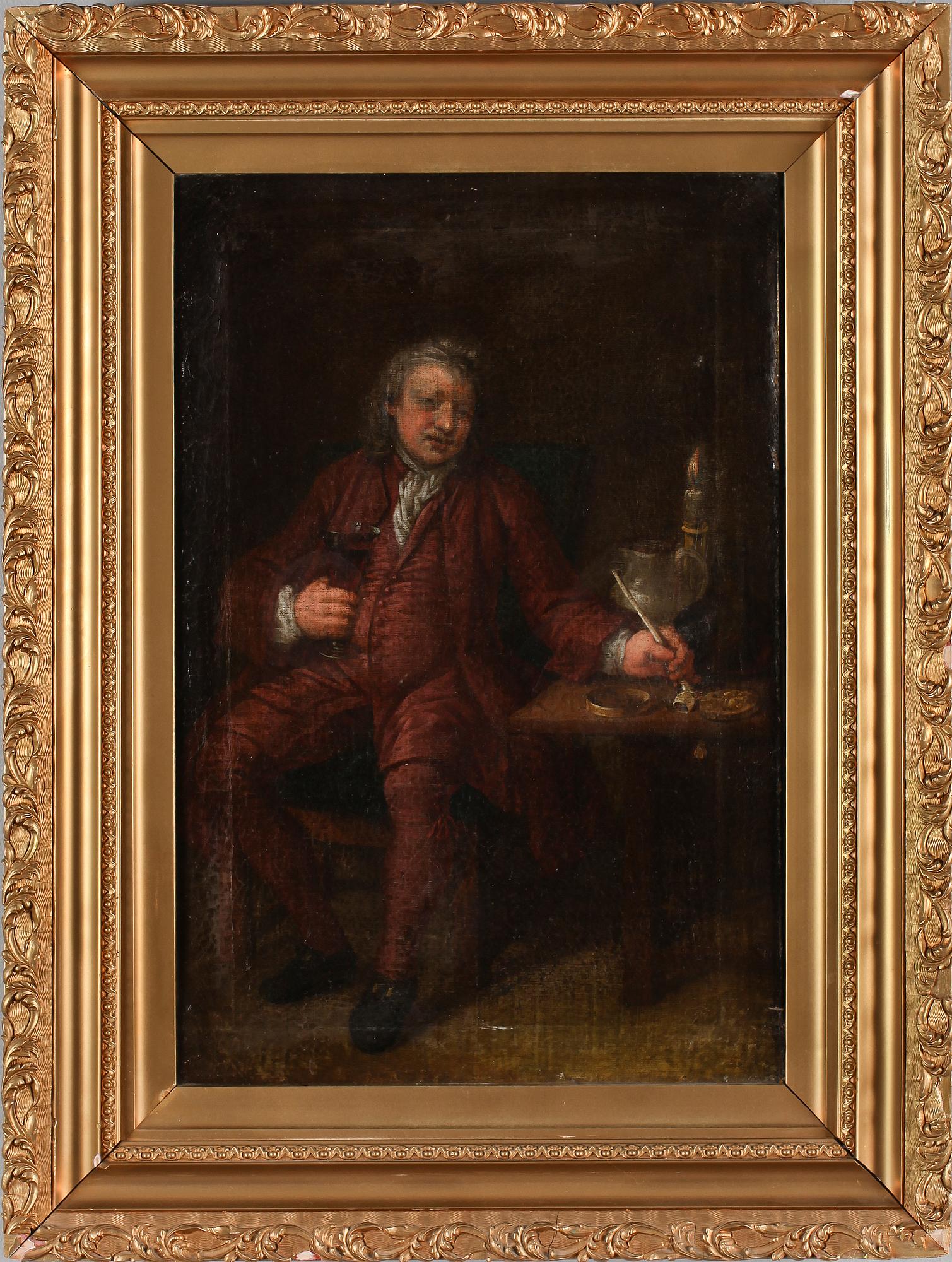 OKÄND KONSTNÄR, olja på duk, 1700-/1800-tal.