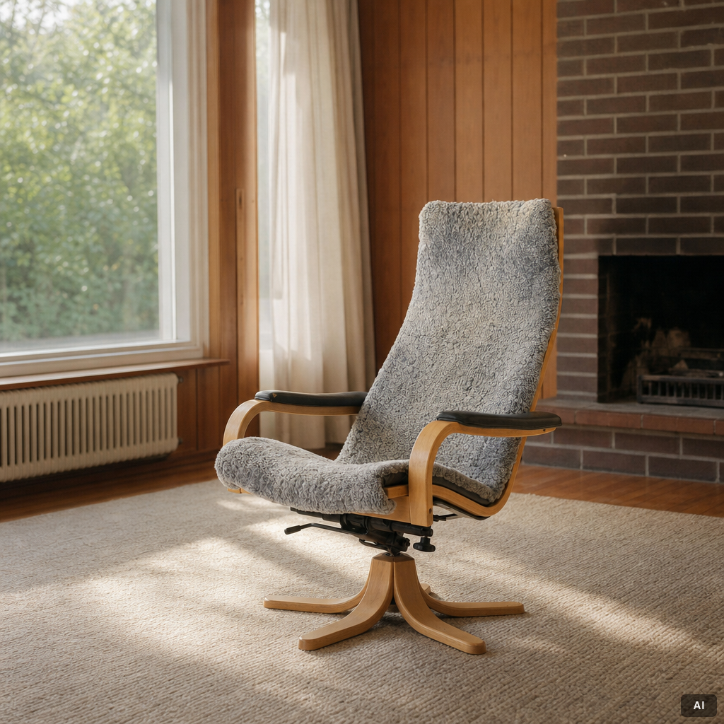 Armchair, 'Swing grace', Swedese, late 20th century.