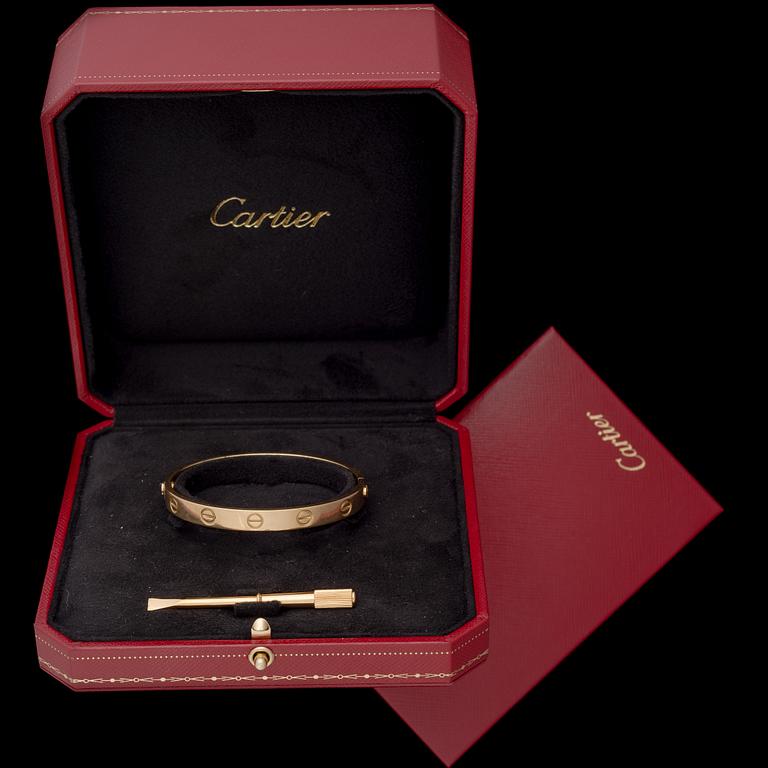 ARMRING, Cartier LOVE, 18K guld.