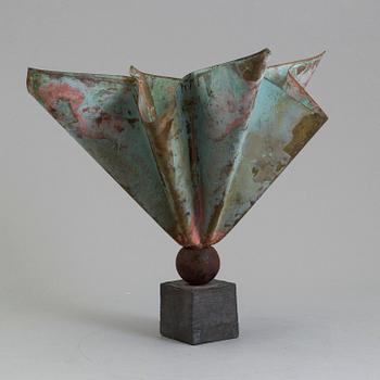 TAGE ANDERSEN, blomkruka, patinerad koppar, Danmark, 1980/90-tal.