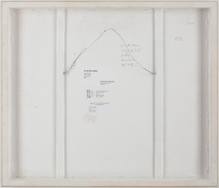 ELIN KÄLLMAN, blandteknik, signerad, daterad.