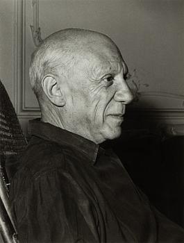 André Villers, Porträtt av Picasso, ca 1955.