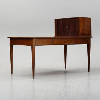 A late gustavian style writing desk, late 19th century.