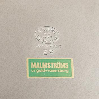 Kuverttallrikar, 12 st, tenn, G. Ljung uti Lund, 1974.