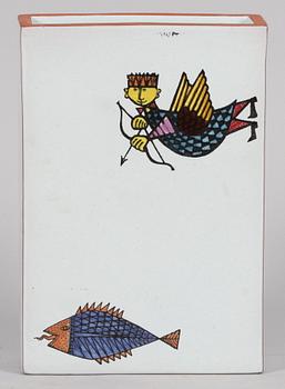VAS, fajans, "Karneval", Stig Lindberg, Gustavsberg.