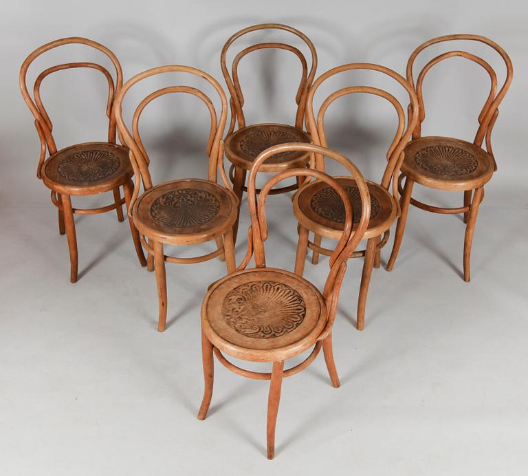 STOLAR, 6 st, Thonetmodell, 1900-talets början.