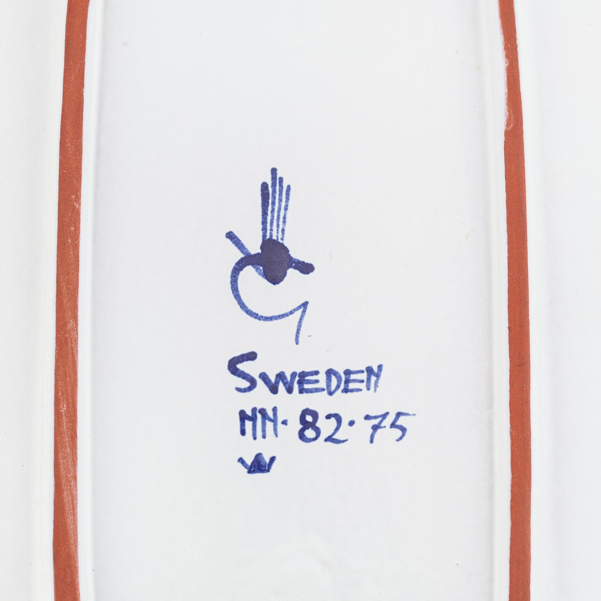 Stig Lindberg, fat, fajans, Gustavsberg.