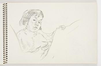 Lotte Laserstein, 3 skissböcker med blyertsteckningar.