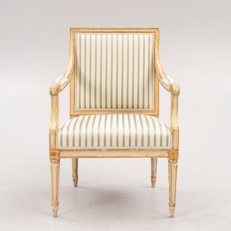 Karmstol, Stockholmsarbete, sent 1700-tal, Gustaviansk.