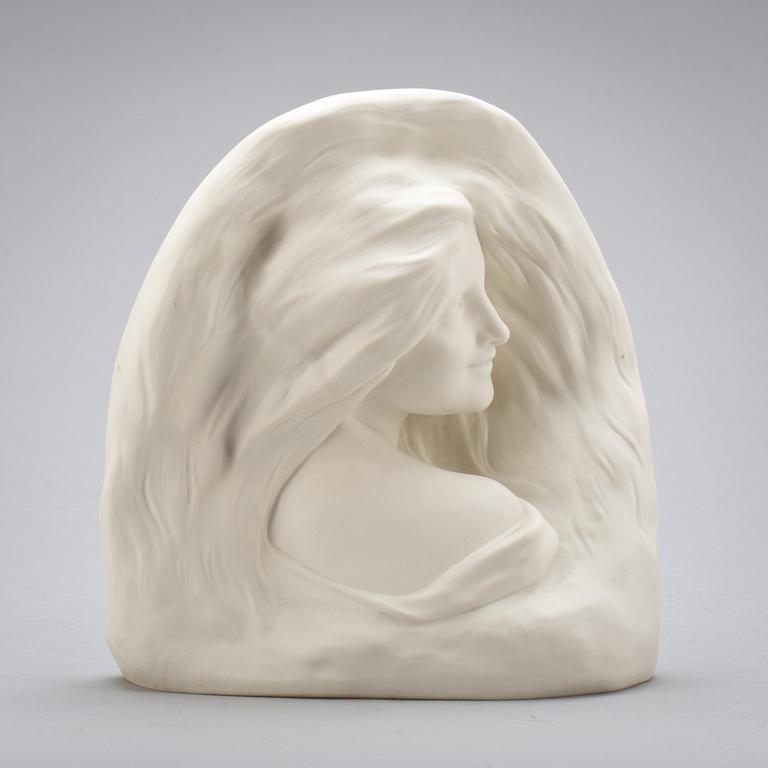 SKULPTUR, parian. Gustafsberg 1911.