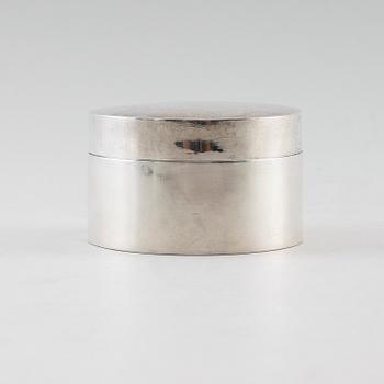 LOCKDOSA, silver, Adolf Zethelius, Stockholm 1814. Vikt ca 144 gram.