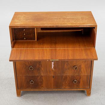 A Swedish Modern mahogany veneered dresser, 1940s.