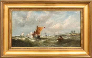 William Calcott Knell, tillskriven, motiv från franska kusten.