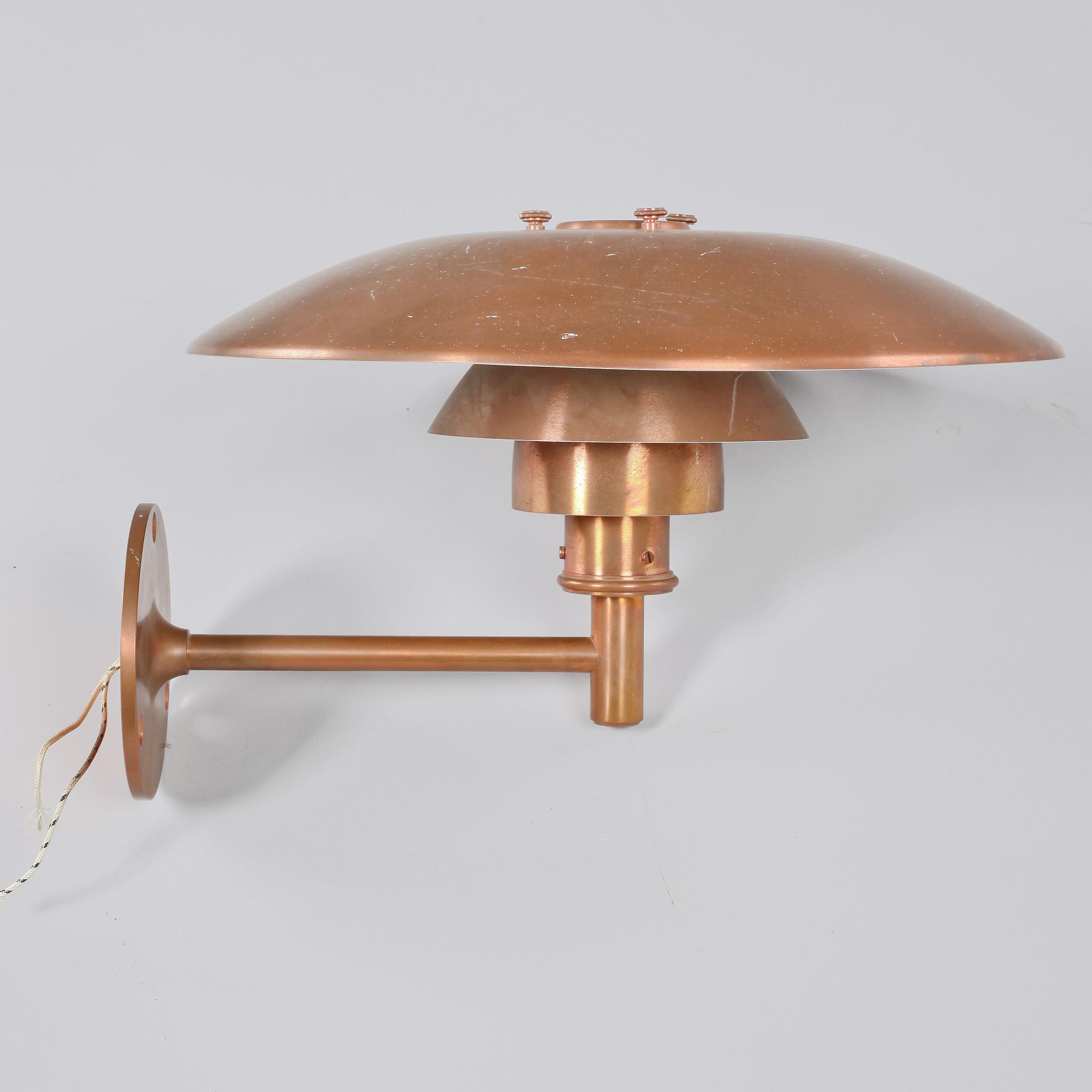 VÄGGLAMPA, "PH", Louis Pulsen, 1900-talets slut.