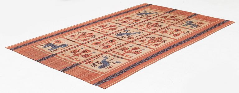 Märta Gahn, a drape, flat weave, c. 240 x 148 cm.