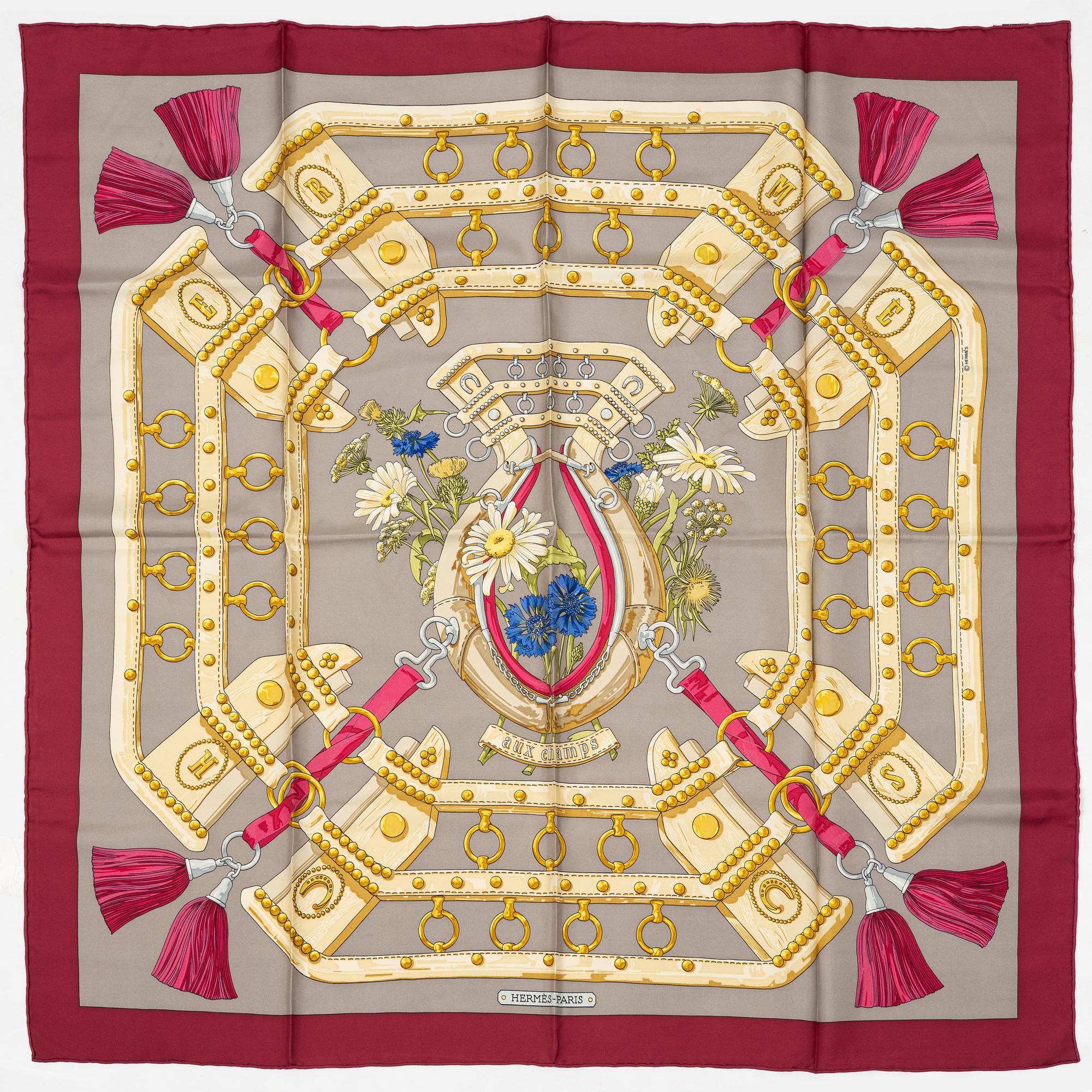 Hermès, scarf, "Aux Champs".