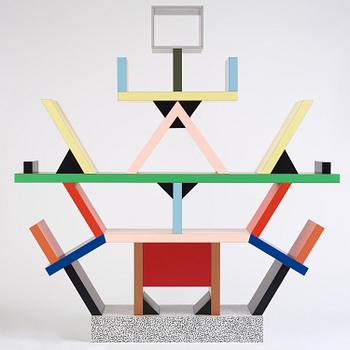 Ettore Sottsass, a "Carlton" bookcase, Memphis, Italy, post 1981.