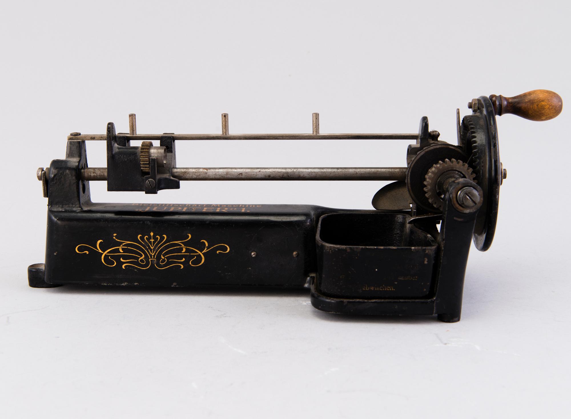 PENNVÄSSARE, Bleistftschärf-Maschine, "Jupiter" 1, Tyskland tidigt 1900-tal.