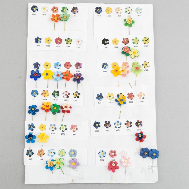 Majblommor samt kransar, ca 100 st, 1908-2015.