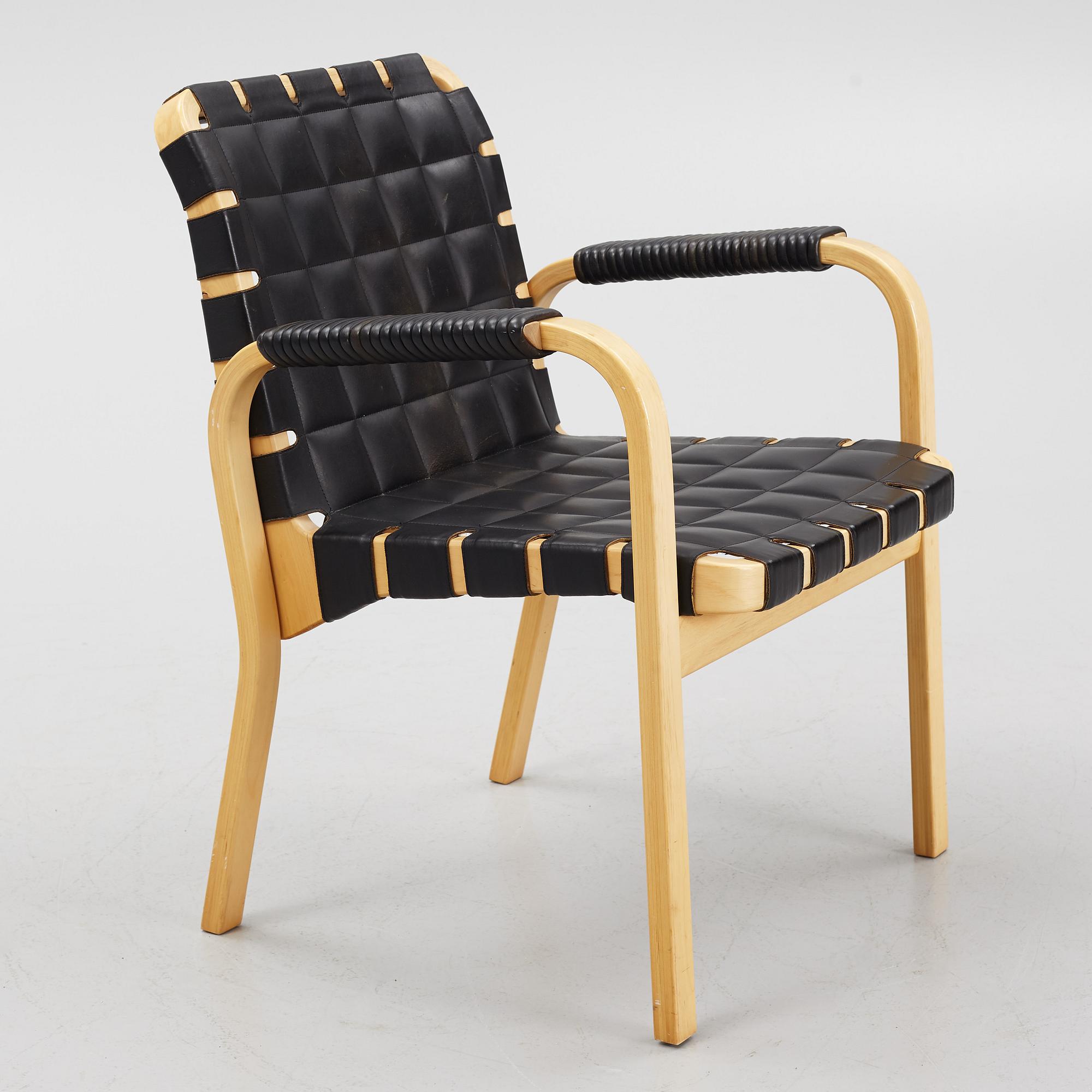 Alvar Aalto, karmstol, modell 45, Artek, Finland, 1900-talets slut.