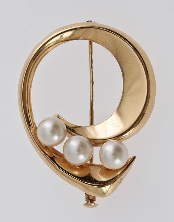 PARTI GULD, 4 delar, 18k guld, bl a Finland, sent 1800-tal - 1900-talets mitt. Tot ca 12 gr.