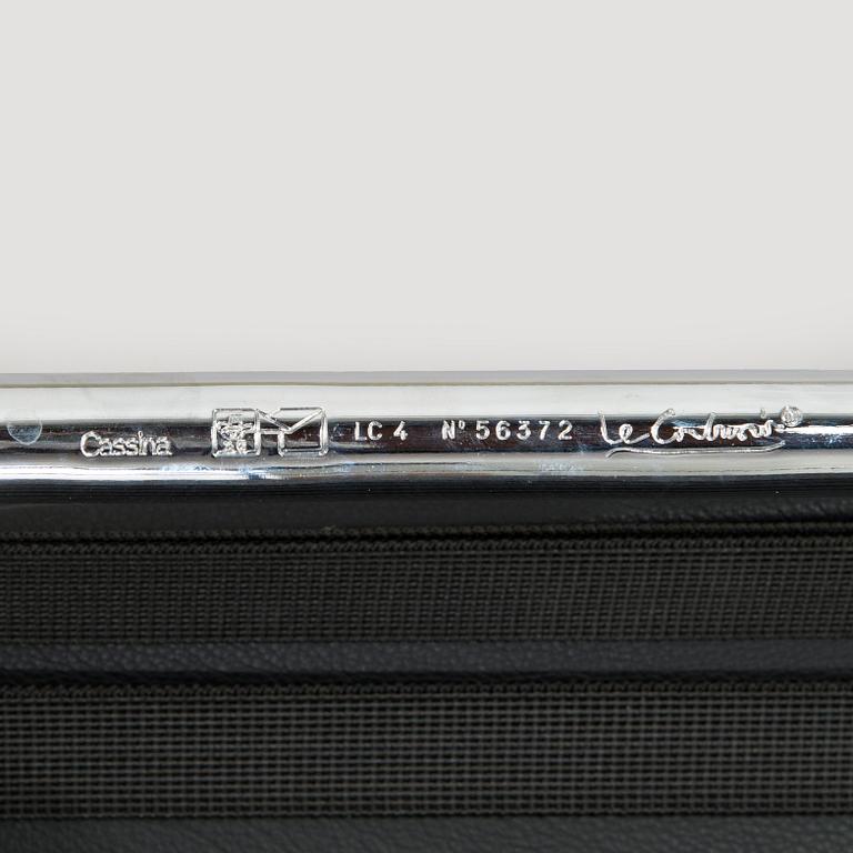 Charlotte Perriand & Le Corbusier, an 'LC4' lounge chair, Cassina, Italy.