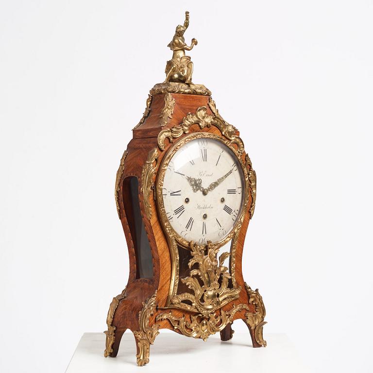 A Swedish Rococo bracket clock by Petter Ernst (1753-84).