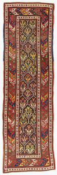 Gallery carpet, Kazak, circa 1900, approx. 350 x 105 cm.