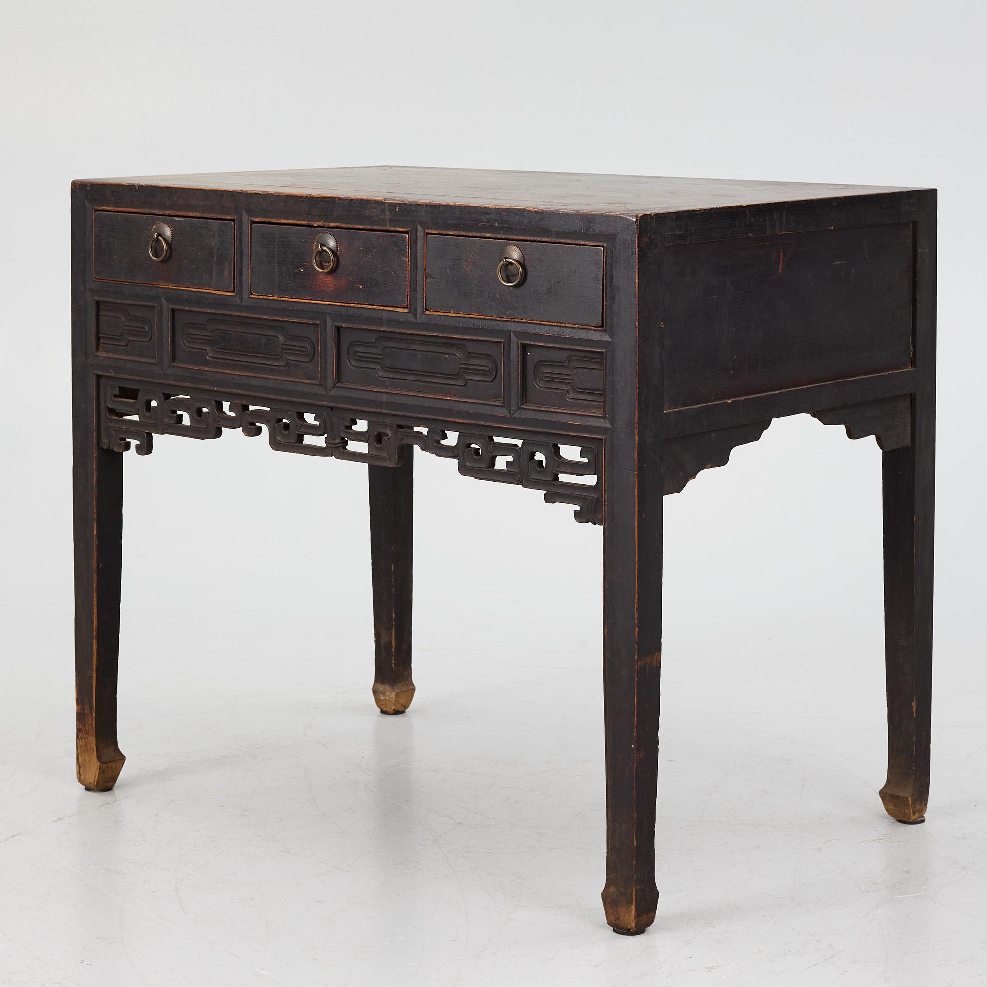 A hardwood sideboard, China, early 20th century.