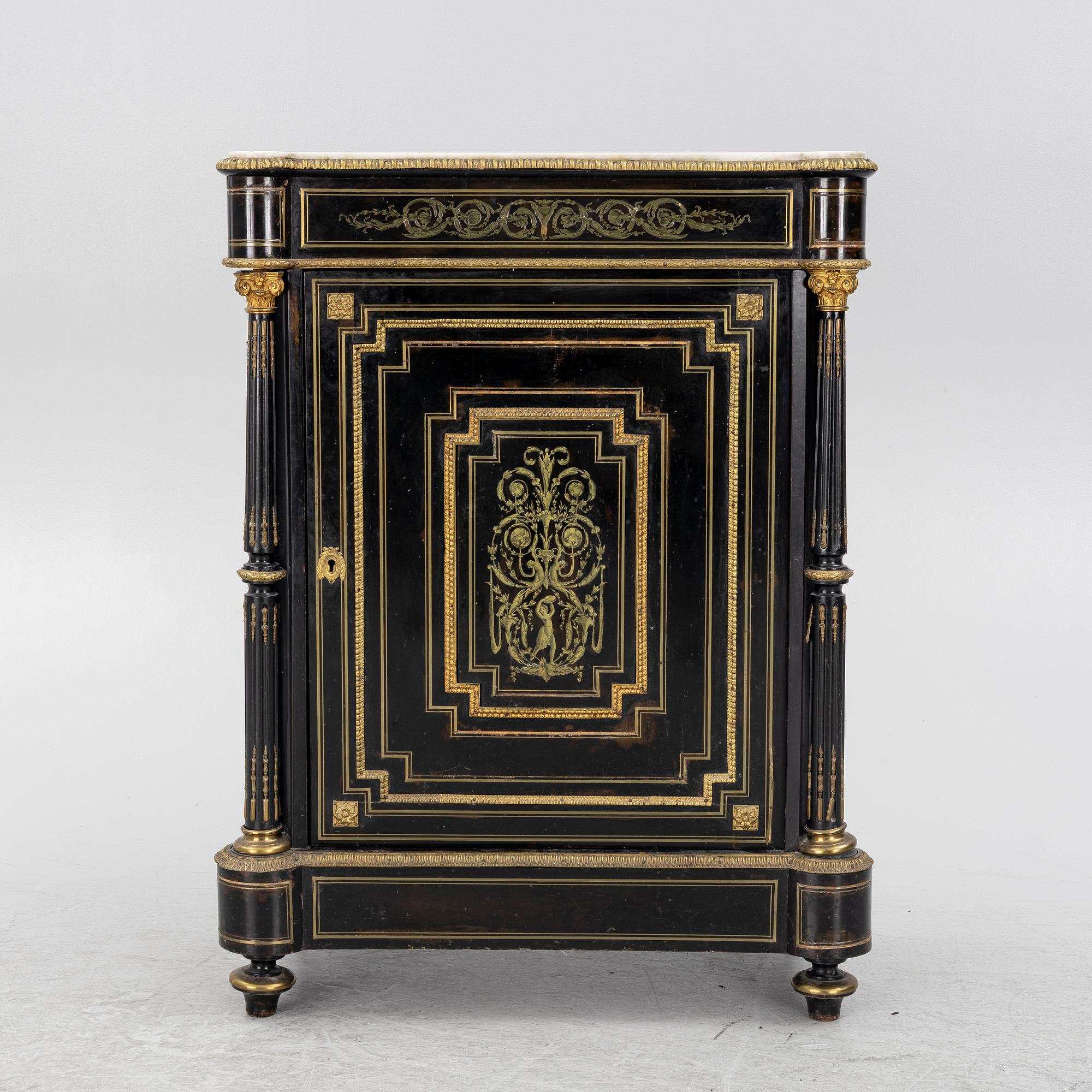 Skåp, Boulle-stil, omkring 1900.