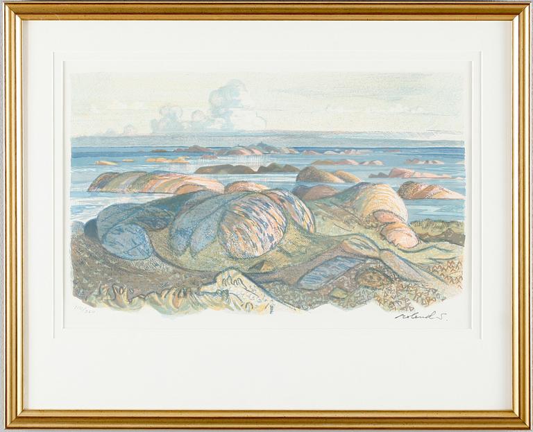 ROLAND SVENSSON, färglitografi, signerad,numrerad 110/360.