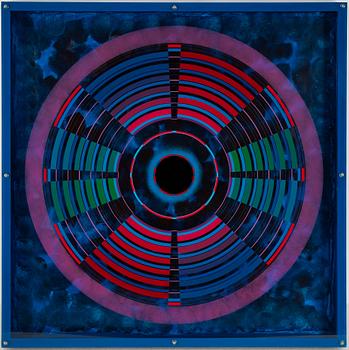 Risto Vilhunen, acrylic and plexi glass, signed and dated 2004.