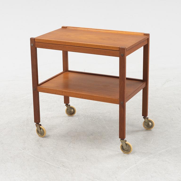 A 1950's/60's teak serving trolley from Erik Gustafssons Möbelfabrik.