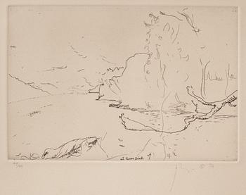 Barry Flanagan, tre stycken etsningar. Samtliga signerade. En numrerad 42/50 och två numrerade 44/50.