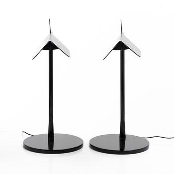 Table lamps, a pair, "Tab T", Flos.