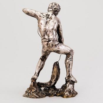 MATTI HAUPT, sculpture, silver, signed. Weight 2260 g.