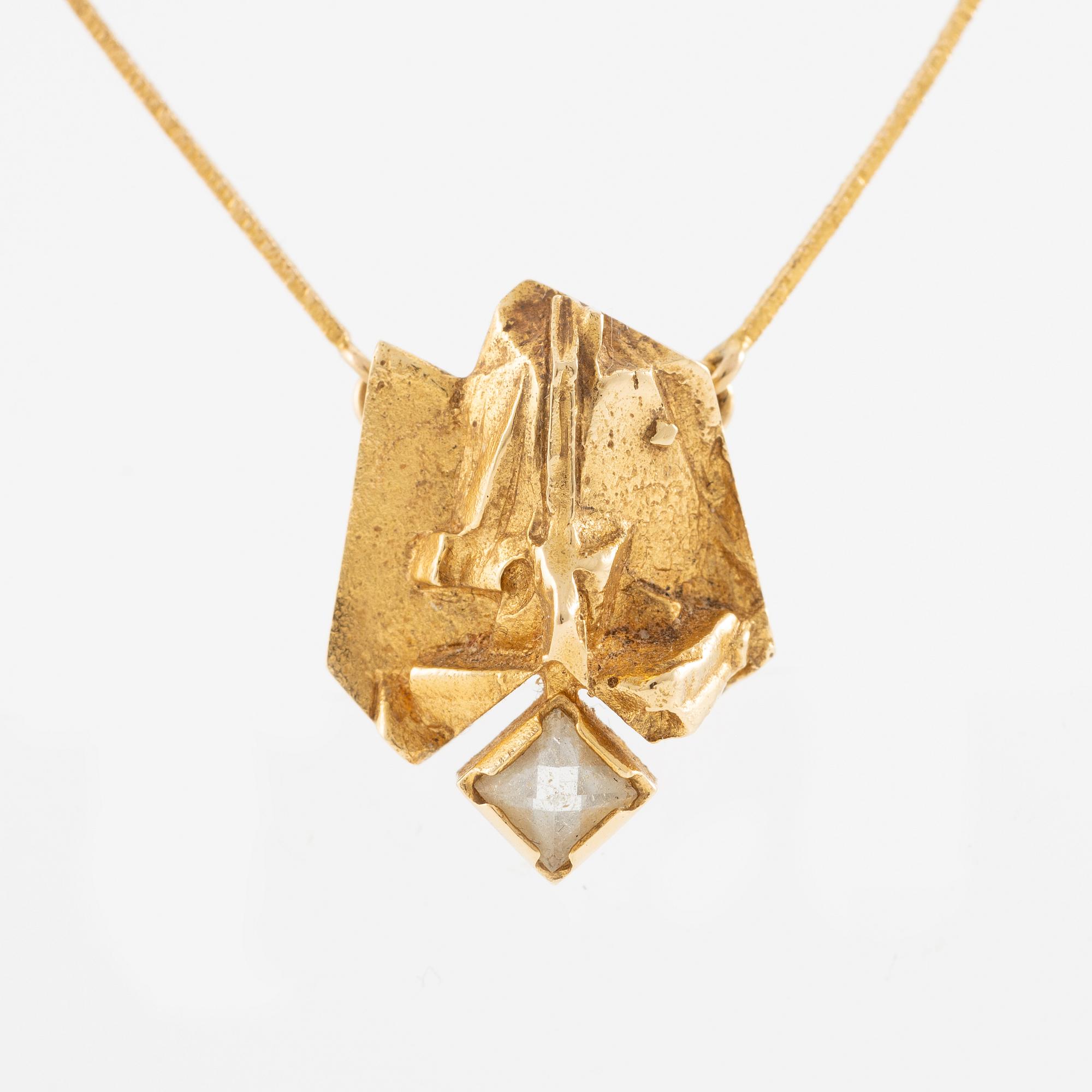 Björn Weckström, necklace, "Lompolo", 18K gold.