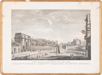 GIOVANNI VOLPATO, kopparstick, efter Francesco Panini, senare avdrag utgiven av Regia Calcografia di Roma, 18/1900-tal.