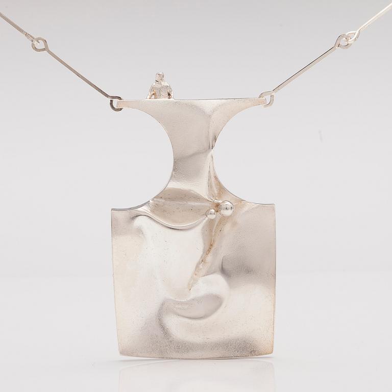 BJÖRN WECKSTRÖM, HALSBAND "Barbarella", sterling silver. Lapponia 1972.