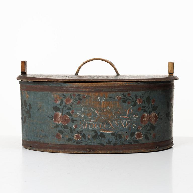 Svepask, allmoge, daterad 1835.