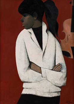 VEIKKO MARTTINEN, WOMAN AND VIOLIN.