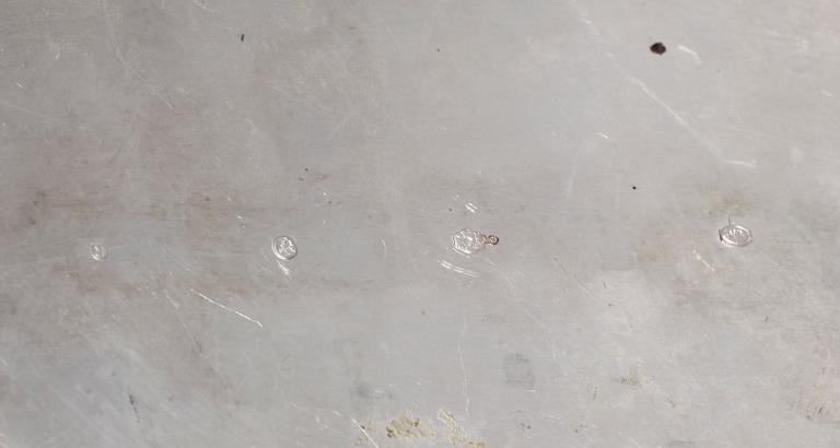 GALLERSKÅL, silver, Nederländerna. 1900-talets första hälft. Vikt ca 300 gram.