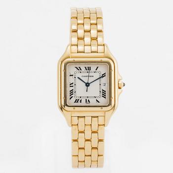 CARTIER, Panthere, wristwatch, ca 28 x 28 (38) mm.