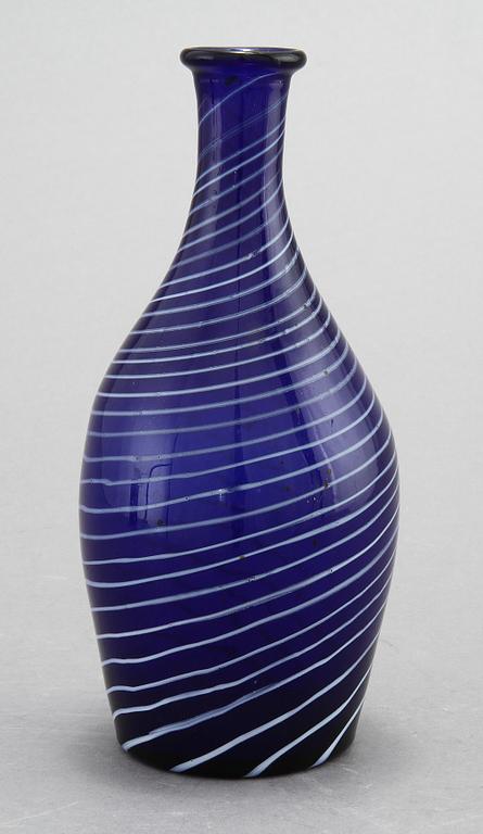 FLASKA, glas, möjligen Gjövik, Norge, 1800-talets första hälft.