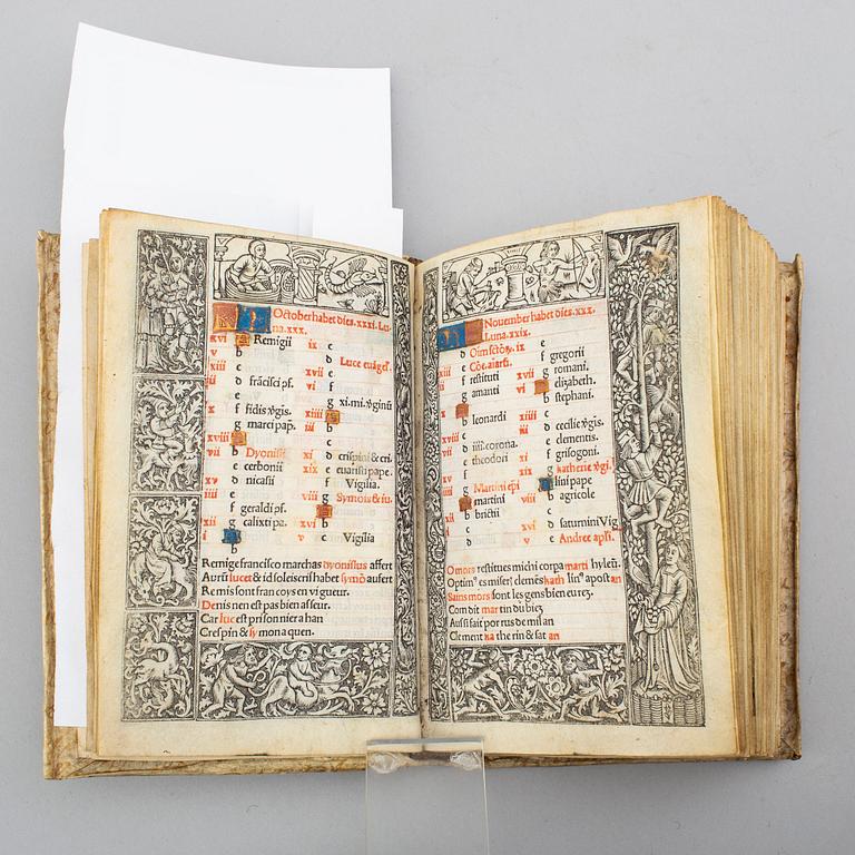 BOK, Printed entirely printed on vellum, 1504.